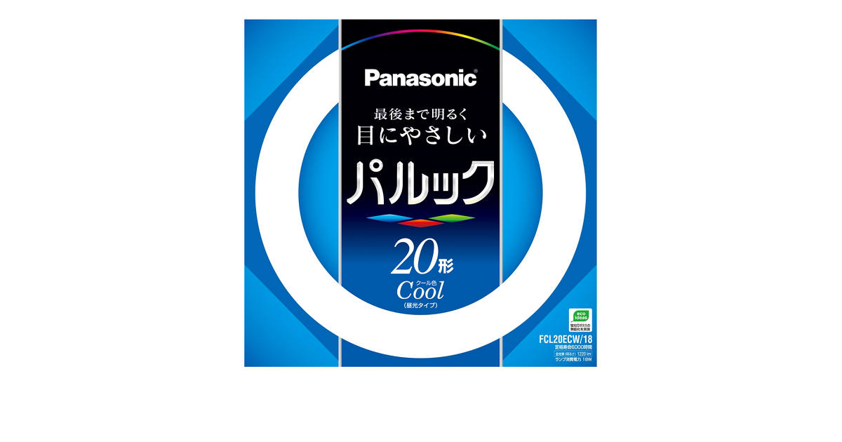 概要 パルック蛍光灯 20形 クール色 FCL20ECW18 | LED電球・蛍光灯
