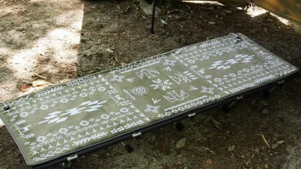 FUTURE FOX「ナバホ柄 電熱マット」モバイルバッテリーが熱源のお手軽