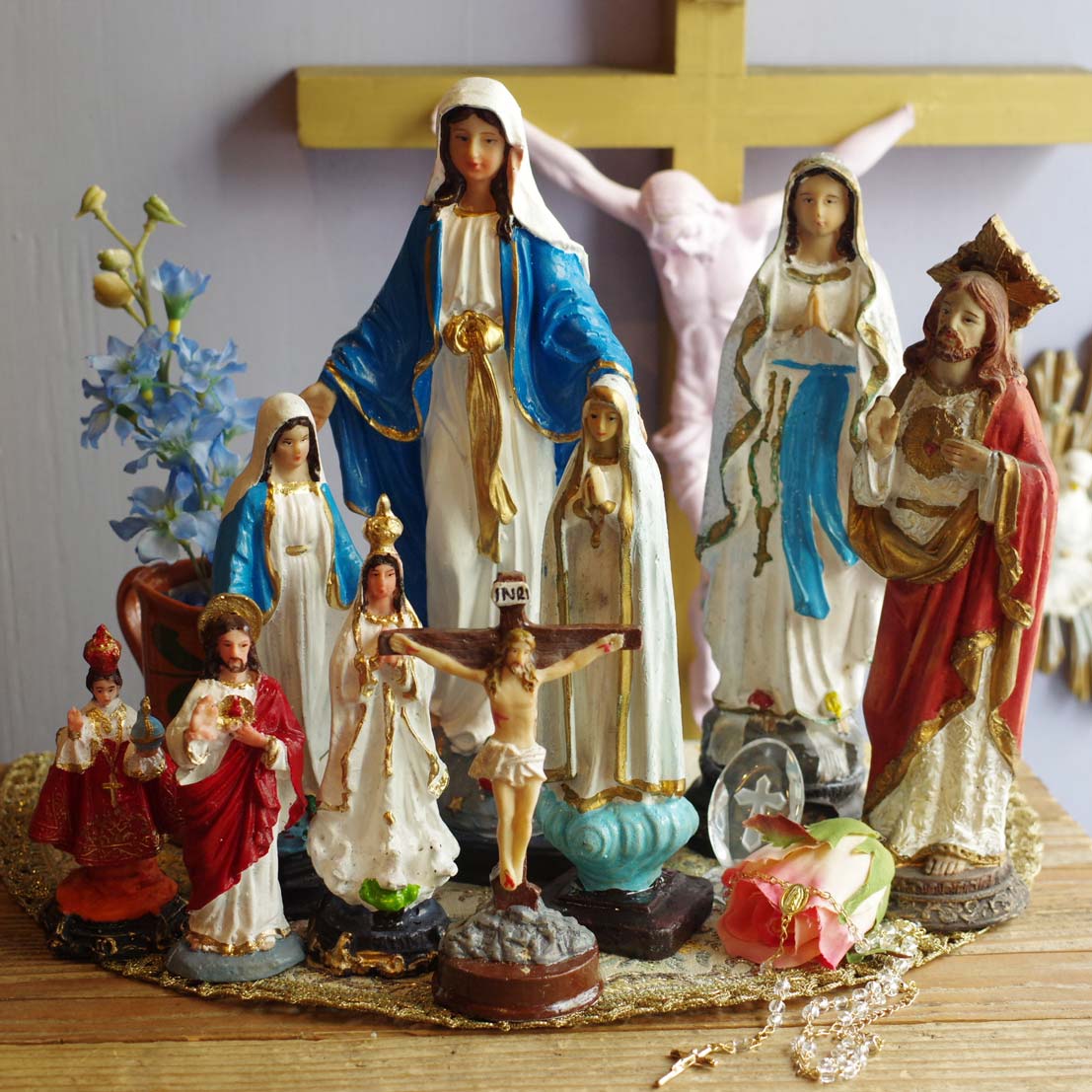 mini☆聖母マリアの汚れなきみ心像【H10cm】