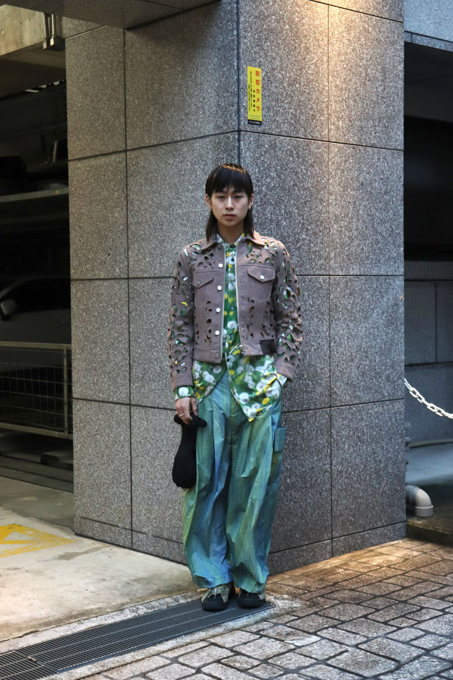 MASU(エムエーエスユー)のWING-CUT LEATHER TRUCKER JACKET GREIGEの