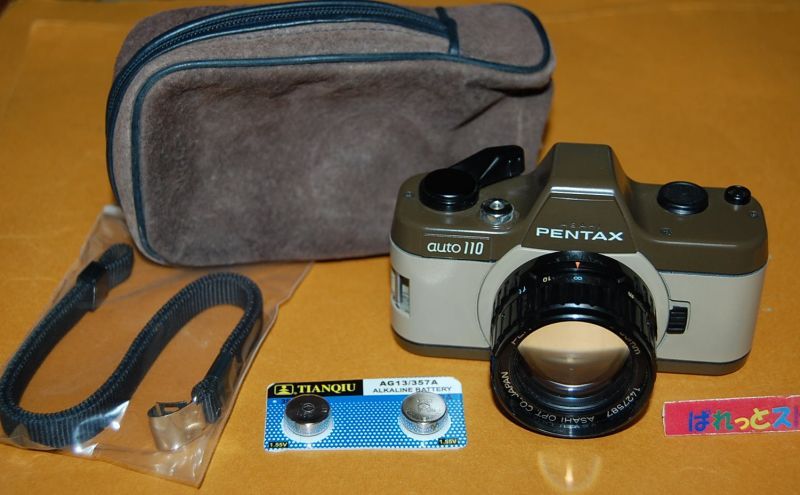 PENTAX Auto 110 フィルムカメラ レンズ 革製ケース付き 【公式通販】