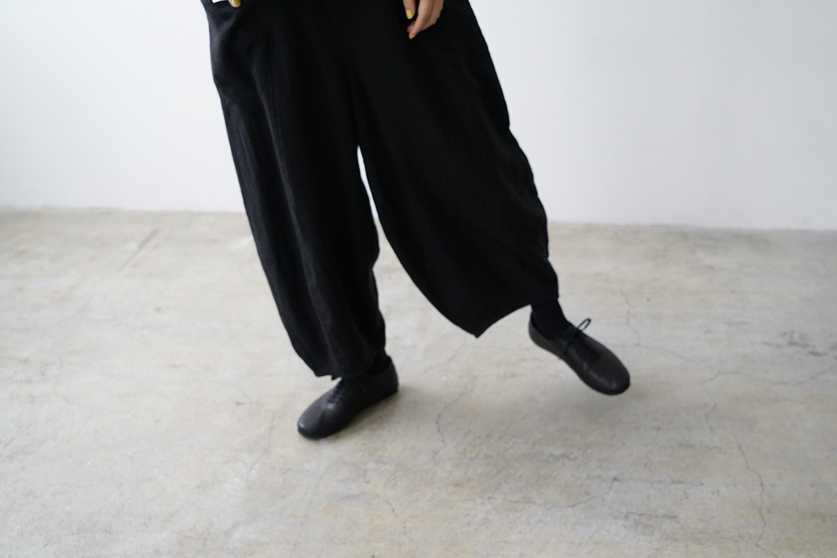 Mochi モチ sarouel pants[ma24-pt-02/black] サルエルパンツ