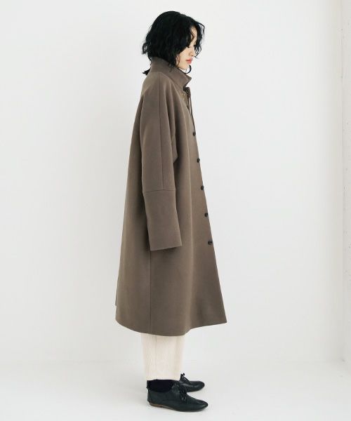 suzuki takayuki スズキタカユキ standing-collar coat [A233-04/tauni