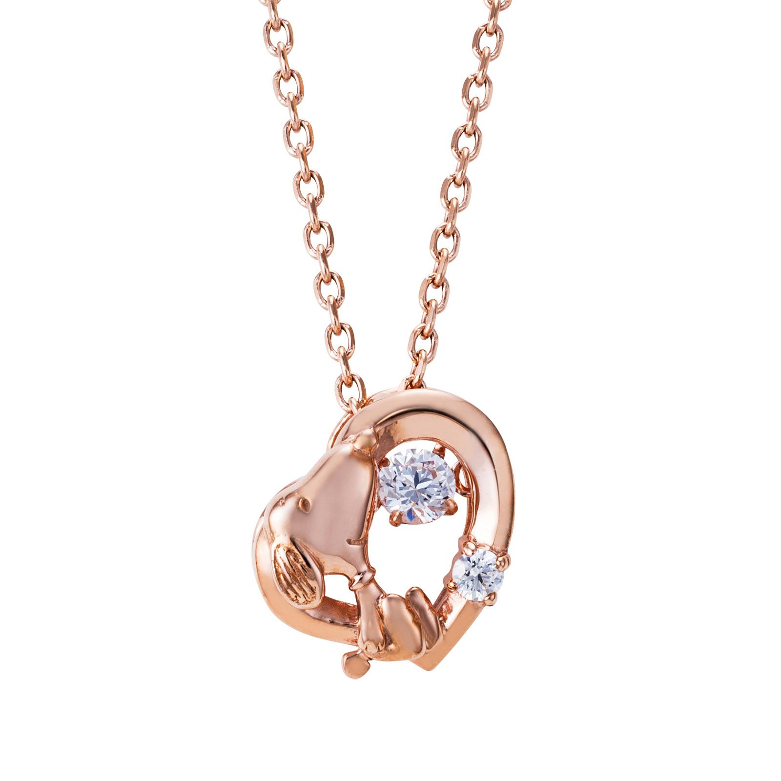 スヌーピー PEANUTS｜ダンシングストーン ネックレス シルバー