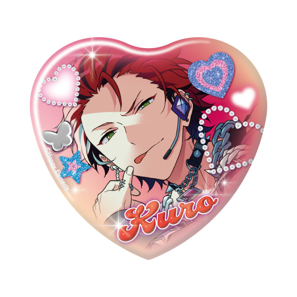 あんさんぶるスターズ ホワイトデー ハート缶バッジ 月永レオ