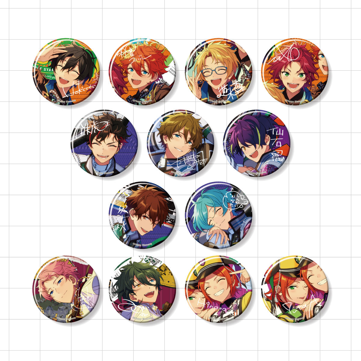 あんスタ 桜河こはく 缶バッジ 12個 あんスタ 桜河こはく 缶バッジ