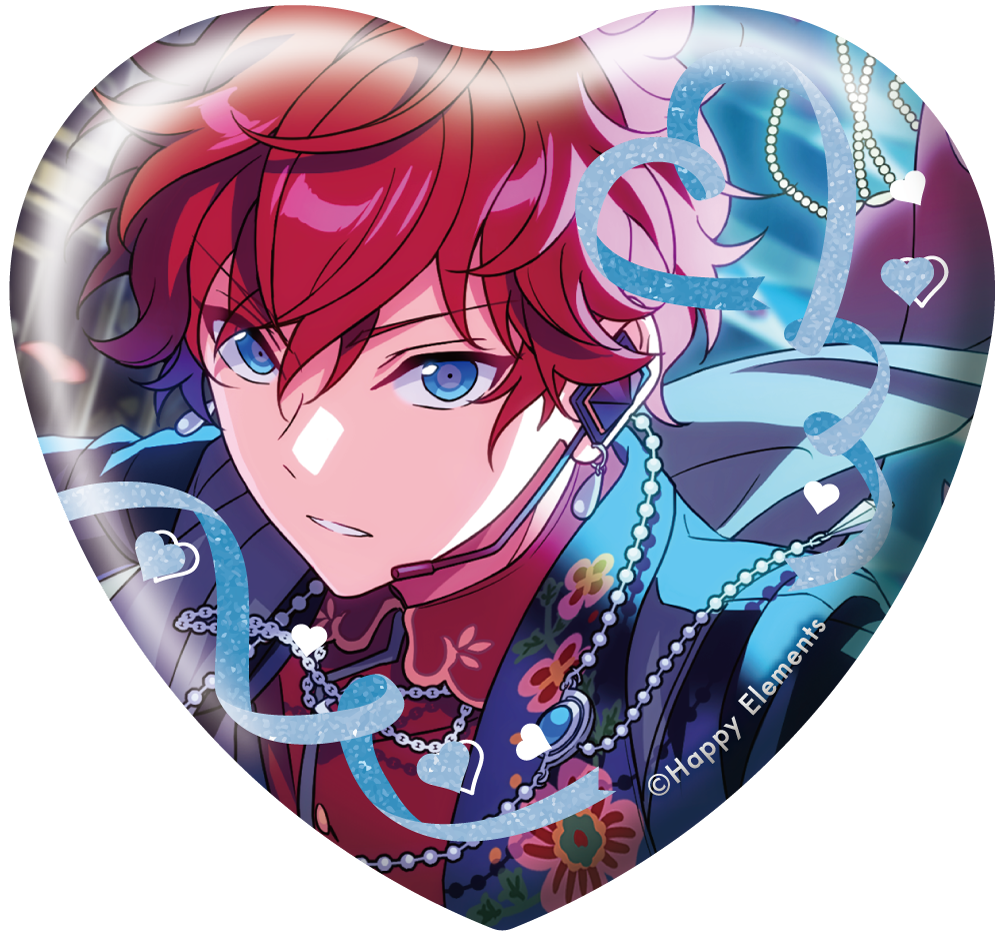 あんスタ 仙石忍 テーマ缶 ホワイトデー ハート缶 缶バッジ あんスタ