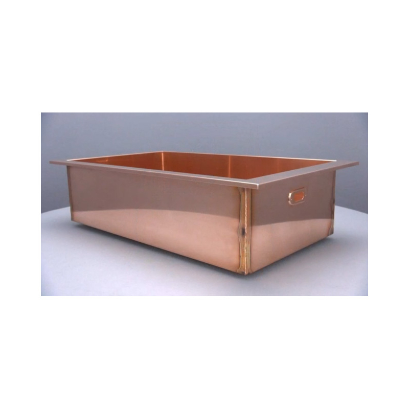 多目的流し 実験用シンク 銅 （アカガネ） 大型 食洗面器 埋め込み