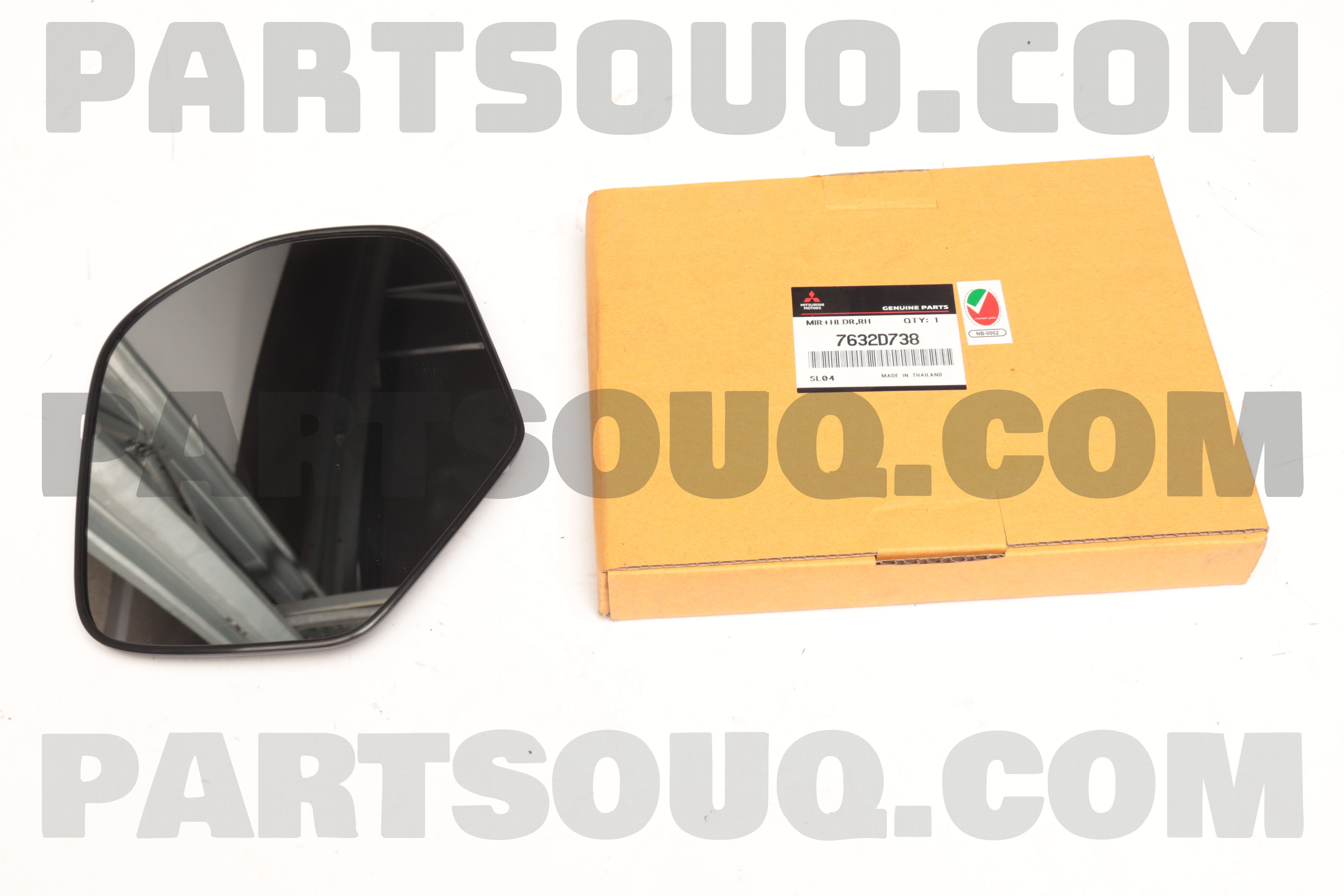 MIRROR & HOLDER,DOOR 7632D738 | Mitsubishi Parts | PartSouq