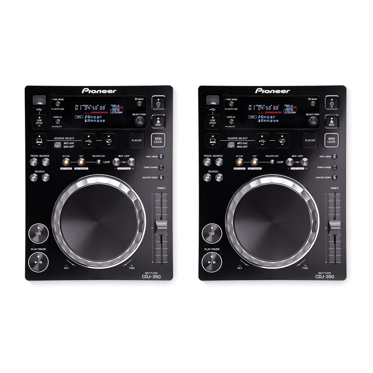 CDJ-350 white/CDJ-100S 2台セット Pioneer CDJ350 2台セット USB使用可