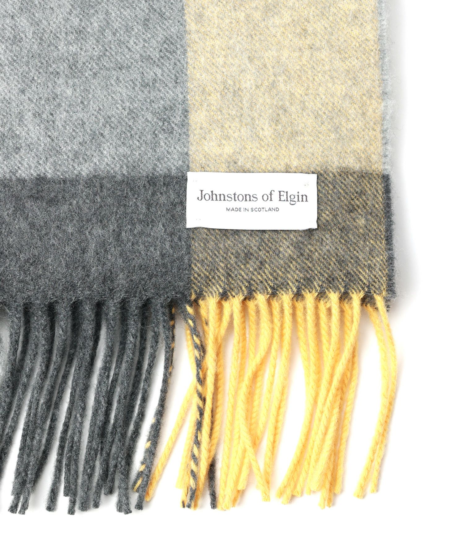 JOHNSTONS(ジョンストンズ)】 大判タータンチェックストール(カシミヤ