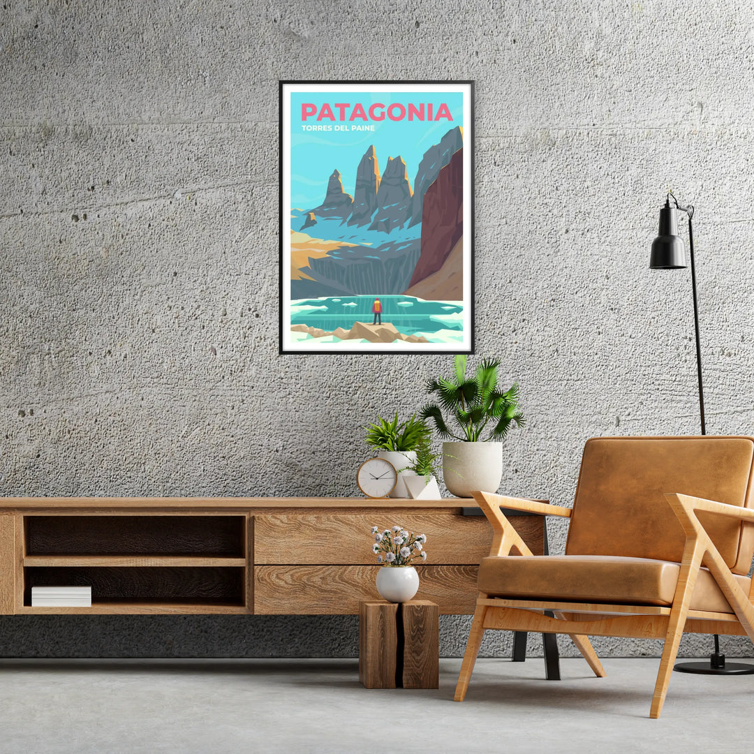 パタゴニア トラベルポスター - プリント – Paris-poster