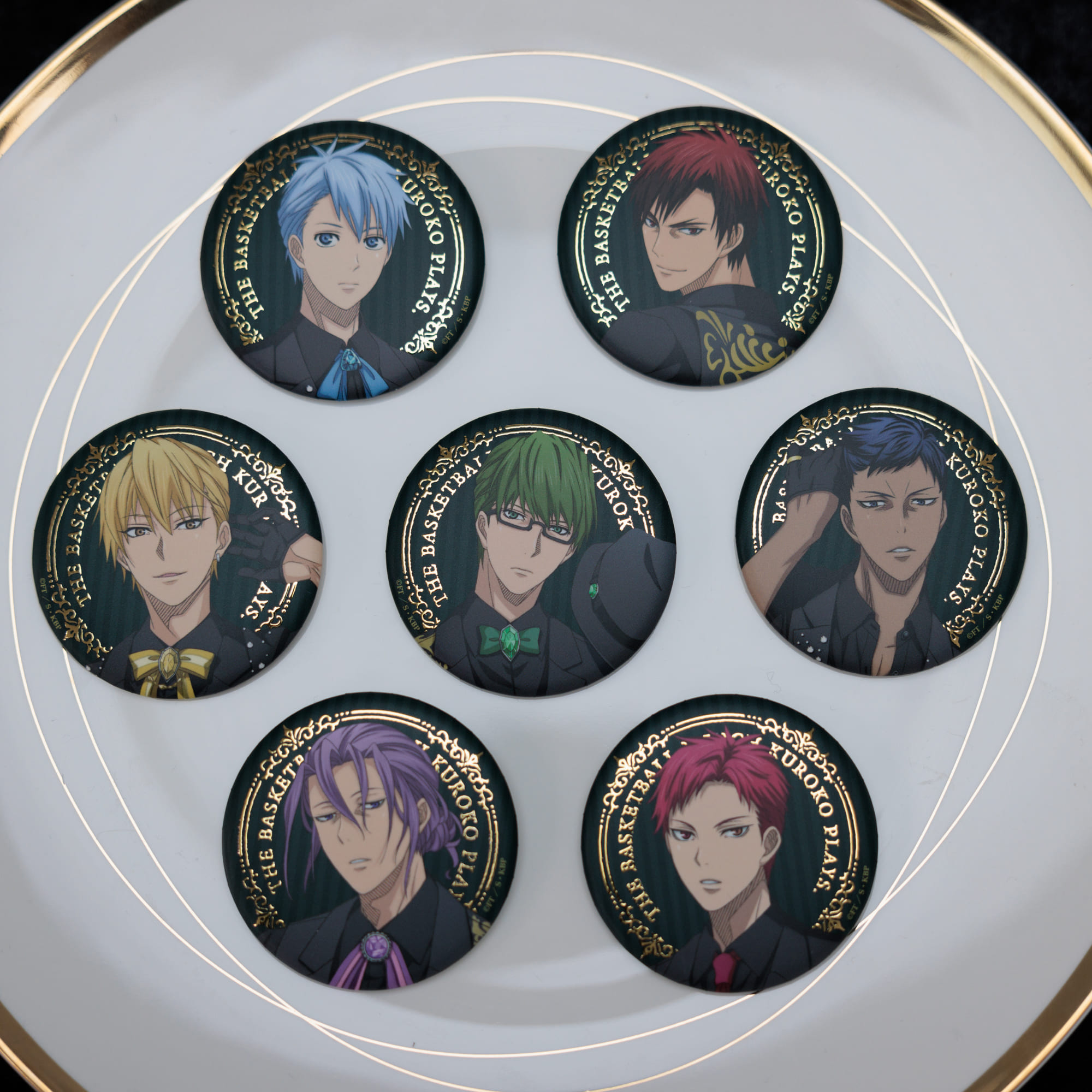 黒子のバスケ 黄瀬涼太 ナムコ 10周年 ホログラム缶バッジ セット 黒子