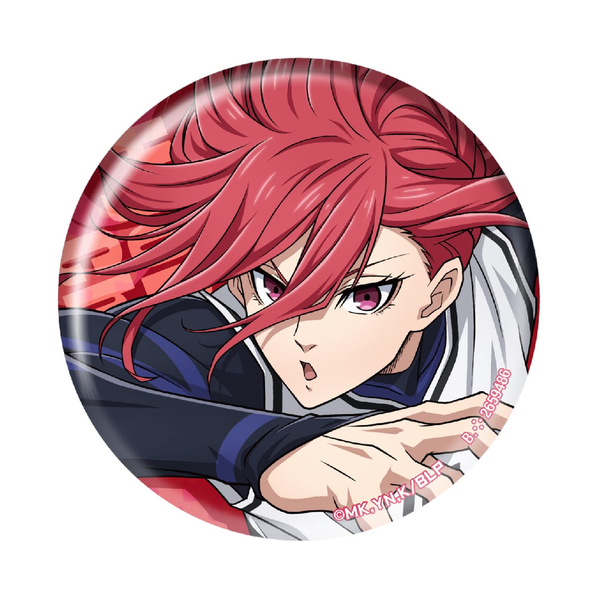 ブルーロック 千切豹馬 ホログラム缶バッジ ナムコ ブルーロック あそ