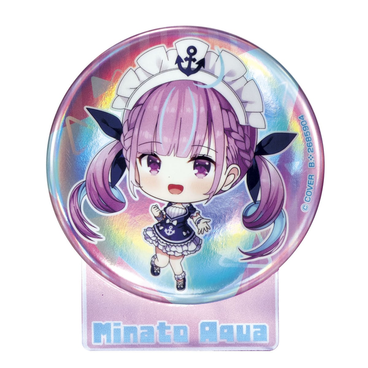 湊あくあ ホロライブ 5th Fes ホログラム缶バッジ ホロライブ 5th fes