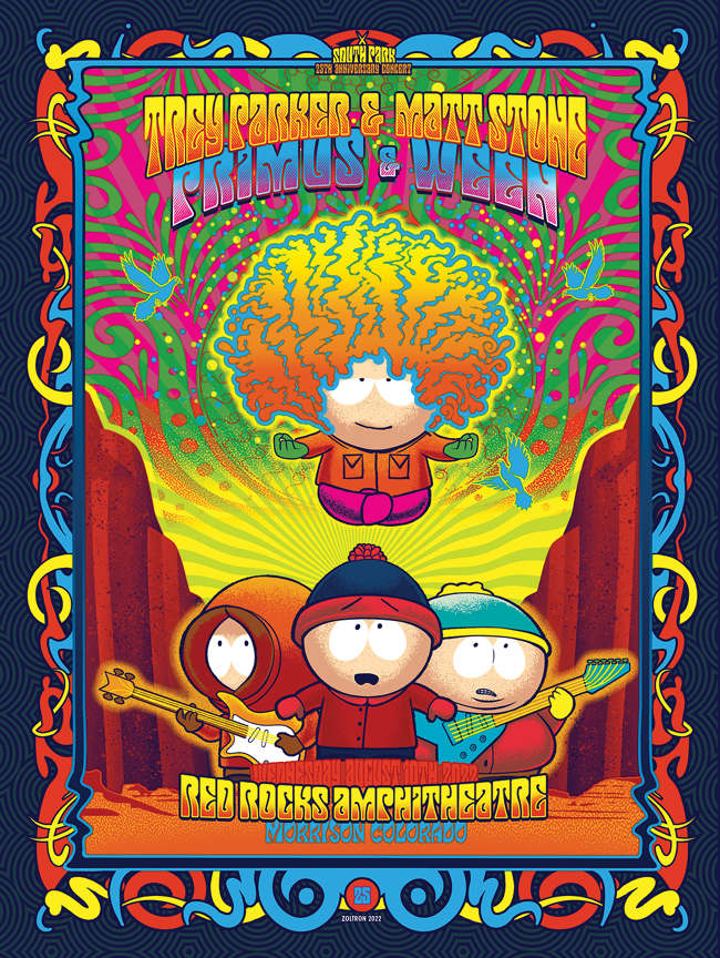South Park x Zoltron - 25th Anniversary Poster - zoltron