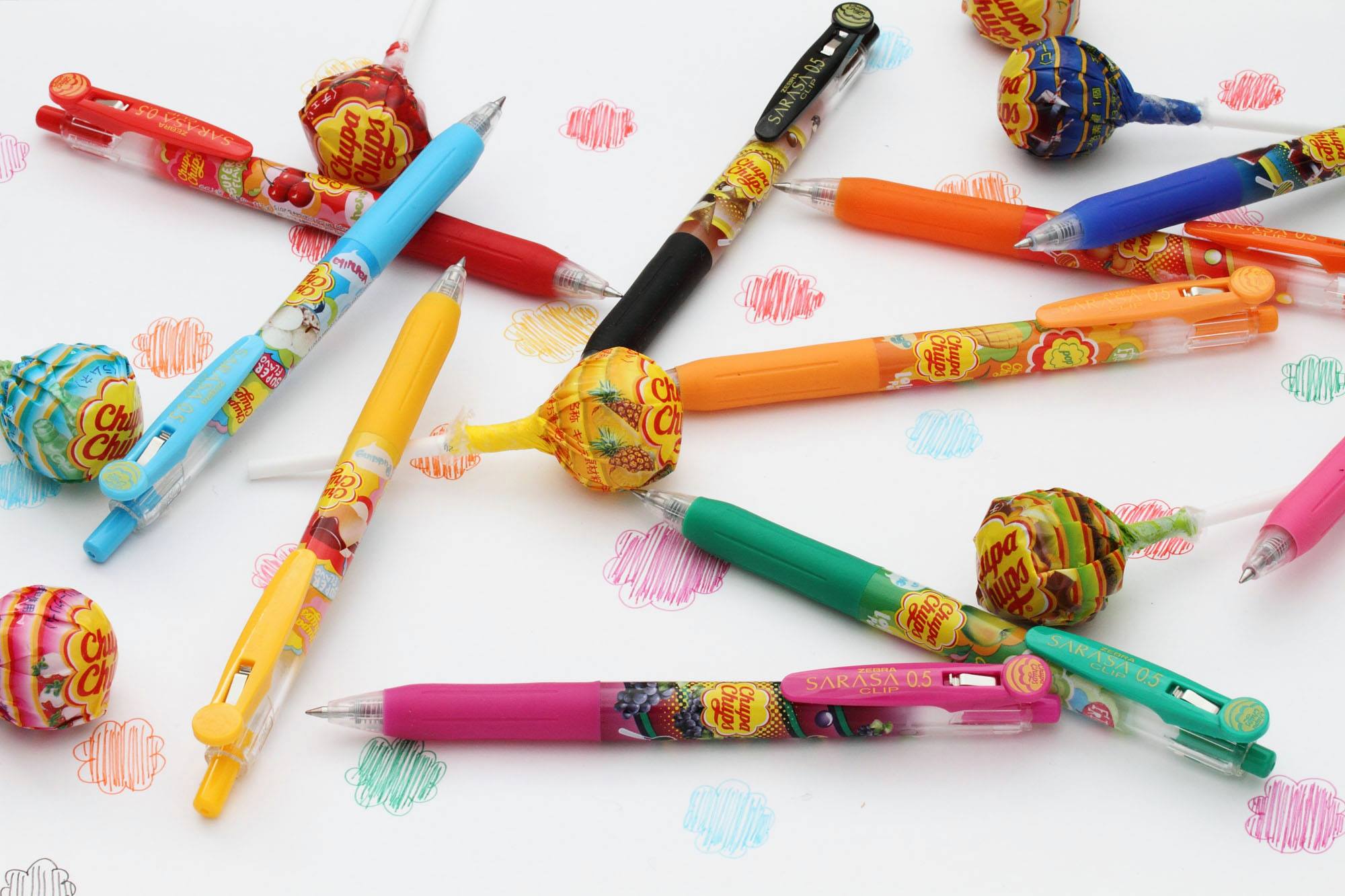ゼブラ サラサクリップ× チュッパチャプス 5色セット ボールペン