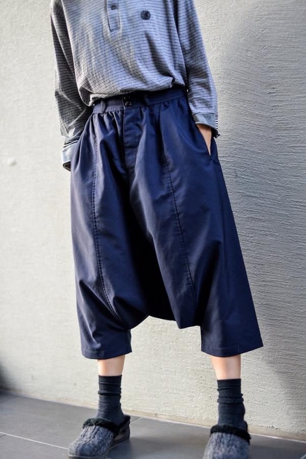 ブラックコムデギャルソン デニム サルエル ペンギンパンツ ブラック