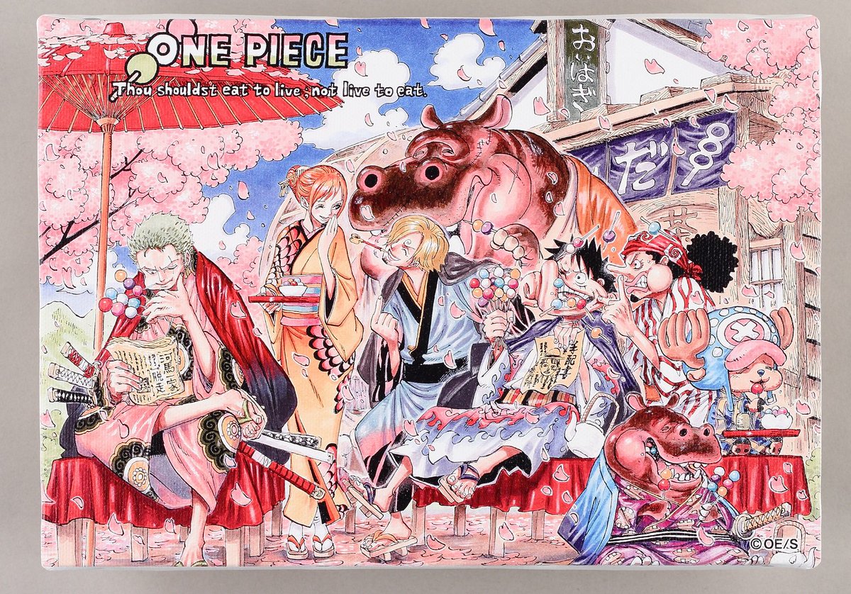新商品】原画商品 『ONE PIECE』連載20周年記念 フルカラーアート