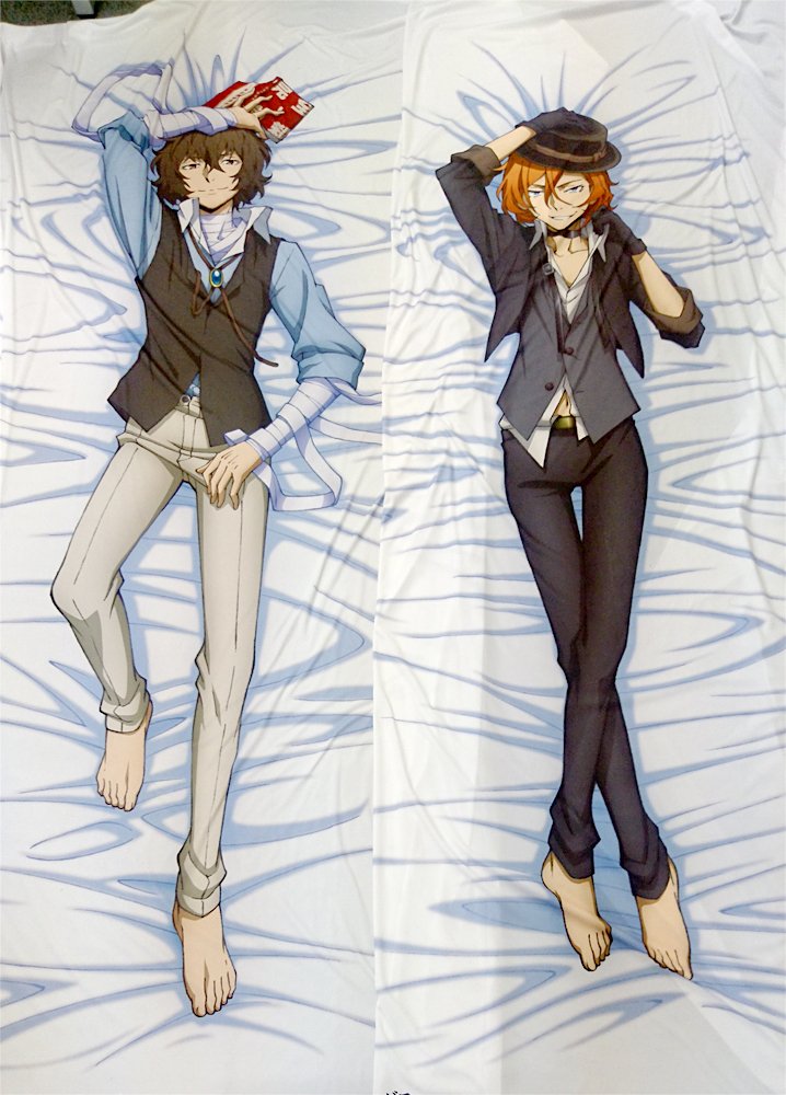 文豪ストレイドッグス いっしょ寝シーツ 特典缶バッジ 中原中也 文豪