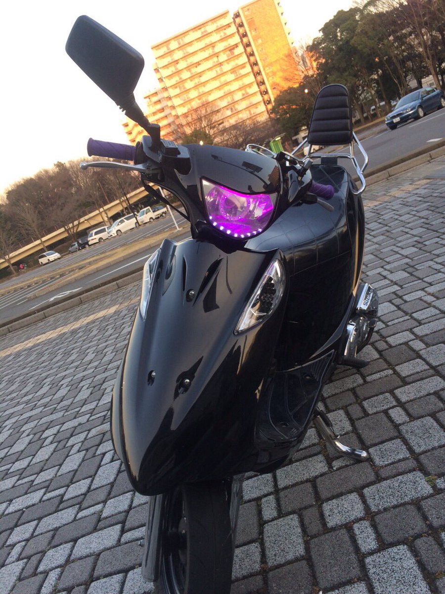 アドレスv125G 紫青イカリングヘッドライト V125 CF46A CF4EA 【公式通販】