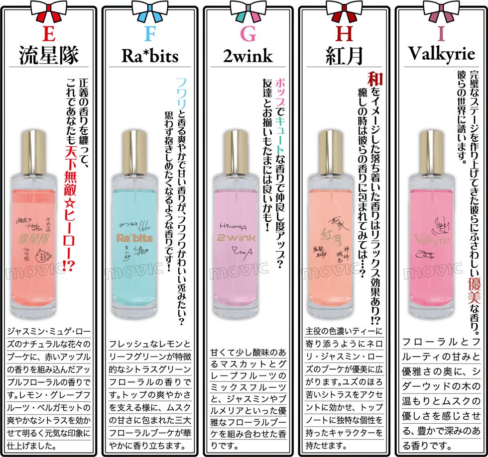 あんさんぶるスターズ！】ユニットをイメージした香水の商品画像＆香り