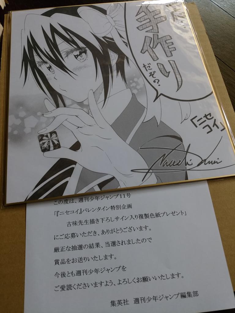 ニセコイ 応募当選 フルオーダーサイン色紙 小野寺小咲 値下げしました