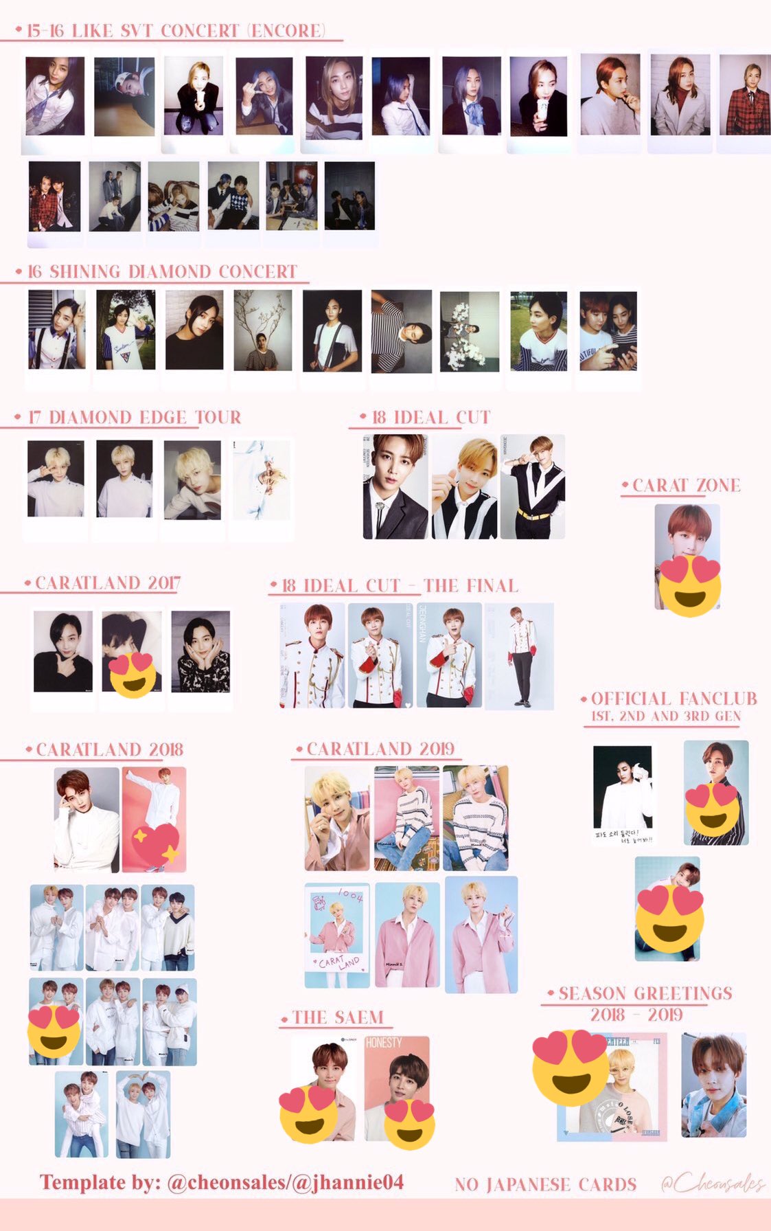 2016年 LIKE SEVENTEEN アンコン トレカ SET C 全50枚 【公式通販】