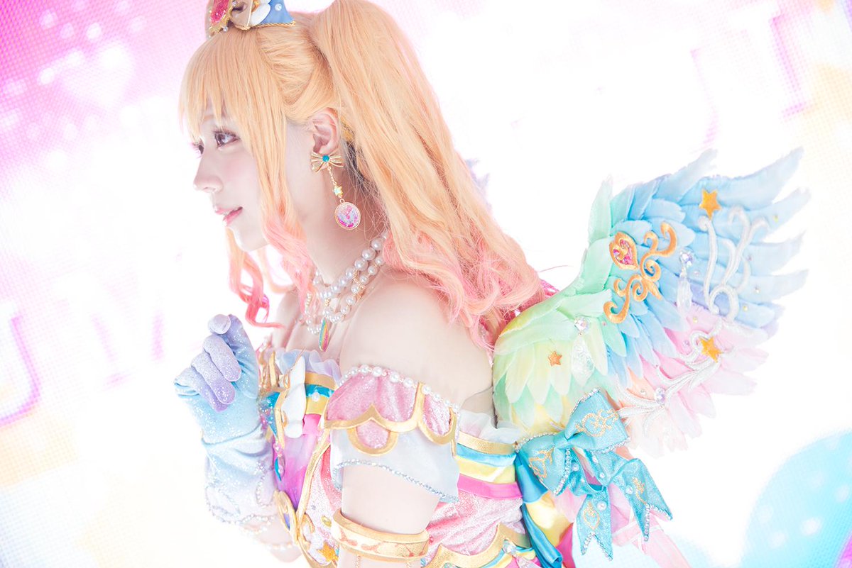 コスプレ】 《アイカツスターズ！》 ＊レインボーエトワールコーデ