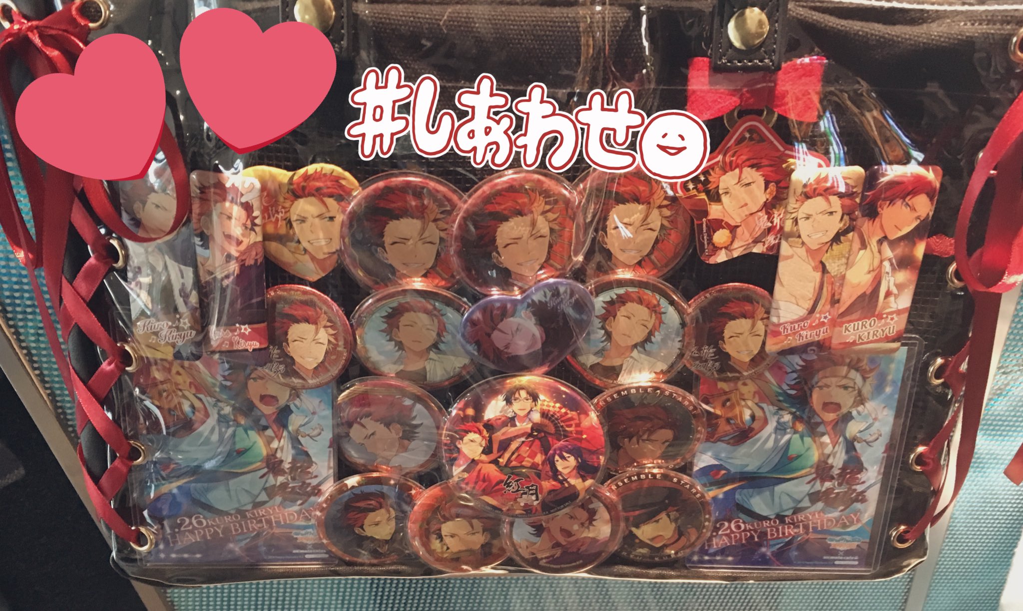 あんスタ とるパカvol.1 ハート缶バッジ 鬼龍紅郎 40点 あん