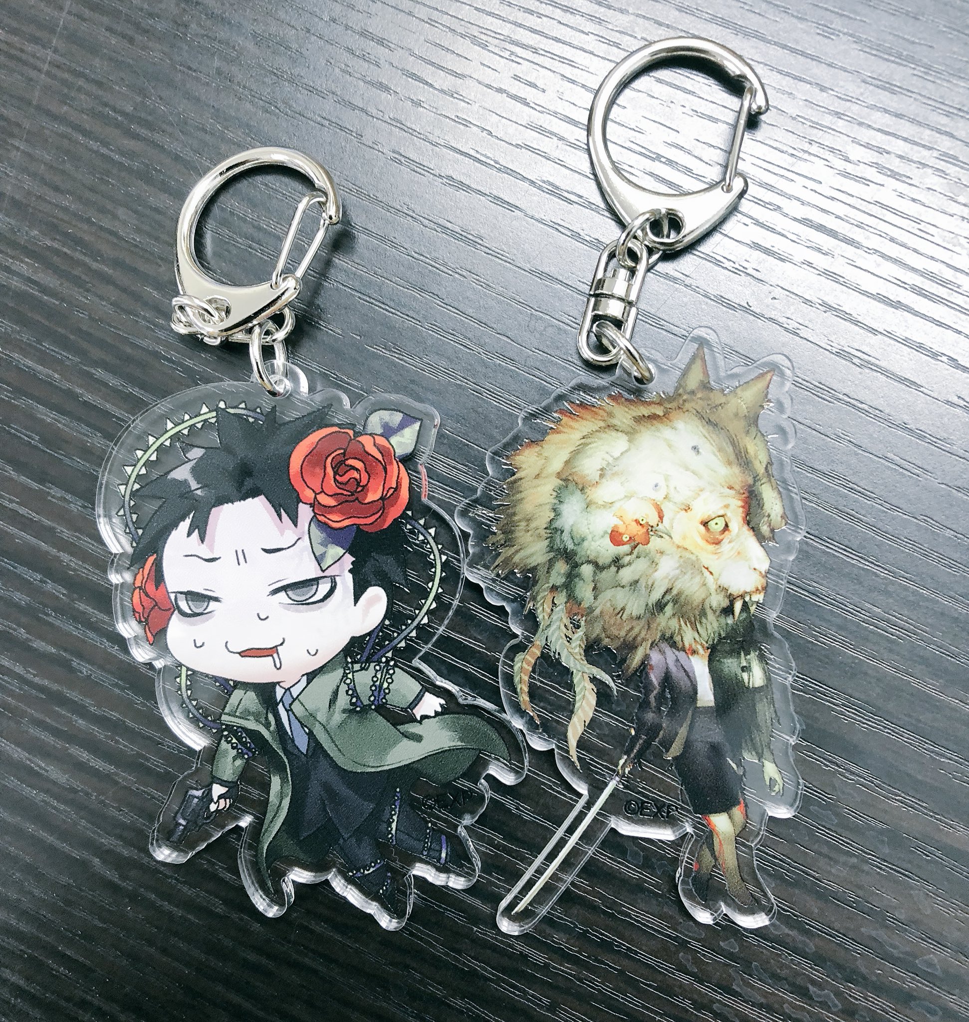 死印 アクリルキーホルダー 【破損あり】死印 アクリルキーホルダー