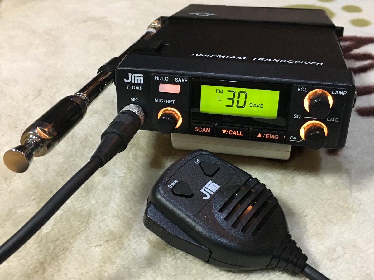 Jim T-ONE 10m FMトランシーバー アマチュア無線 Jim T-ONE 10m FM/AM