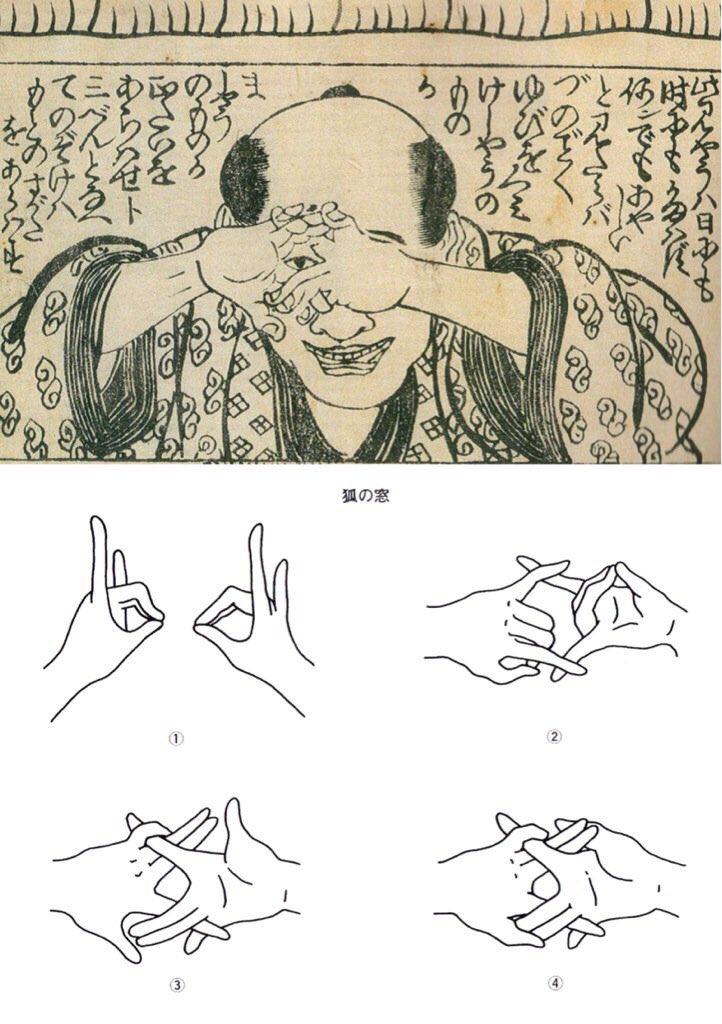 戌一妖怪図鑑 21 狐の窓面 (キツネノマドメン) 人に化けた狐を見破る事