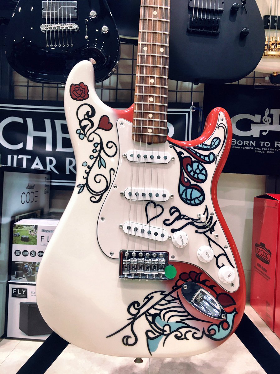 ジミヘン仕様 サイケペイント ストラトキャスタータイプ エレキギター