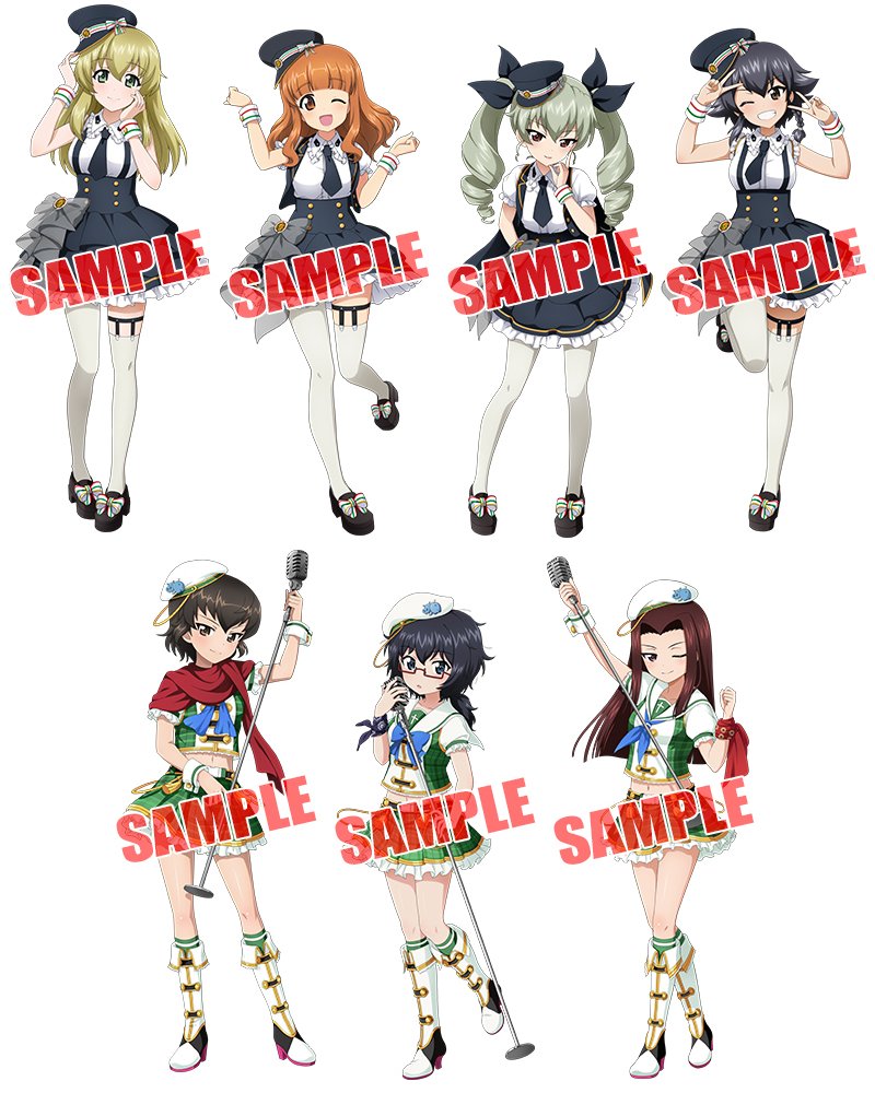 9月15日(金)15時より、アンツィオ & 大洗女子の新アイドル衣装生徒が