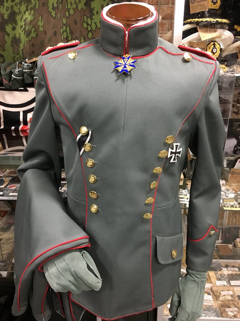 エスグラ ww1.ドイツ槍騎兵(ウーラン)将校用制服上下セット 税込49,800