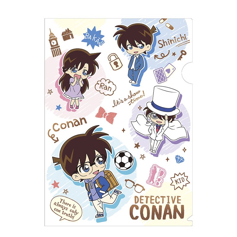 名探偵コナン シングルクリアファイル チラシ 品番:48605 350円+税