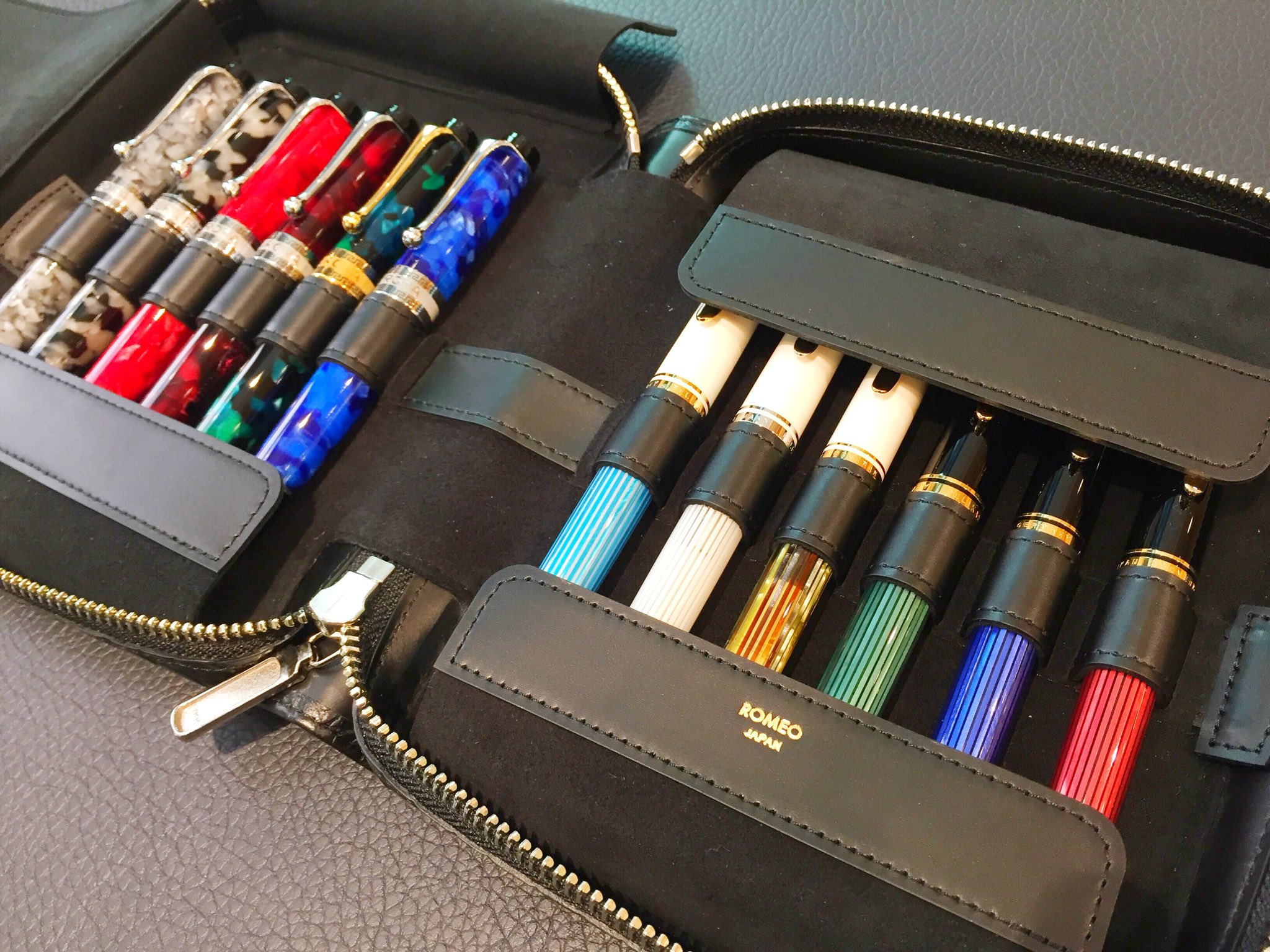 ロメオ ペンケース 6個セット ROMEO/ロメオ クロコ型押し