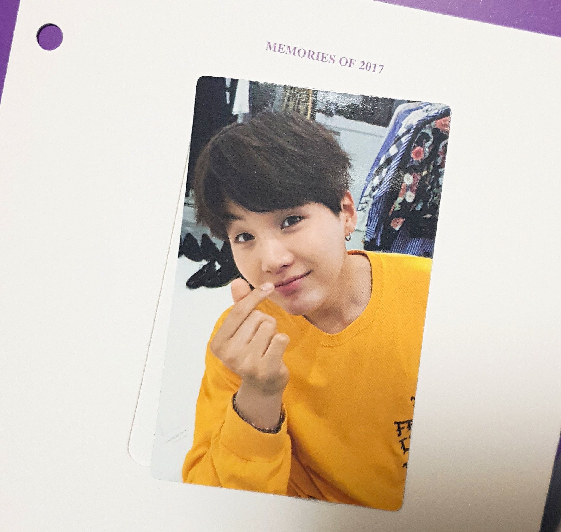 BTS memories 2017 SUGA トレカ（公式） BTS メモリーズ2017 トレカ