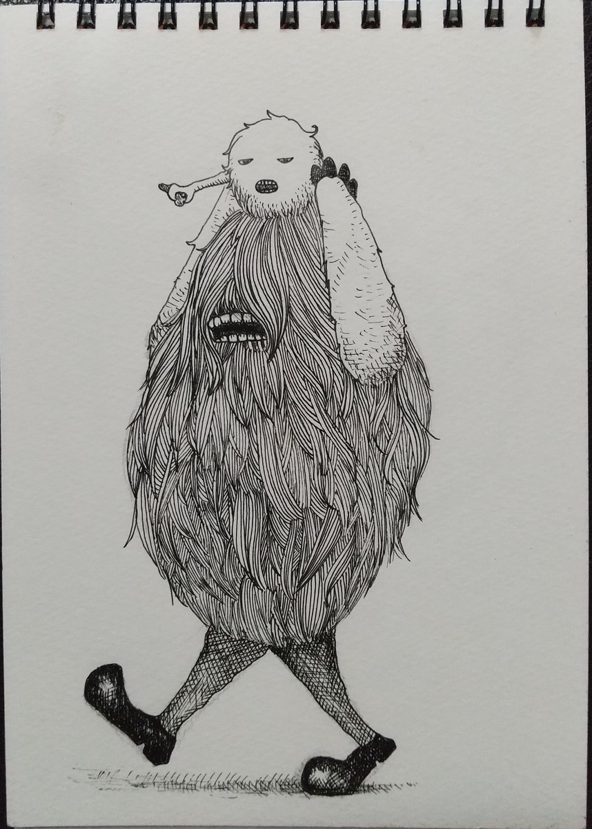 かいじゅうずかんより 子連れ毛玉 かわいい❤️ #米津玄師 #かいじゅう