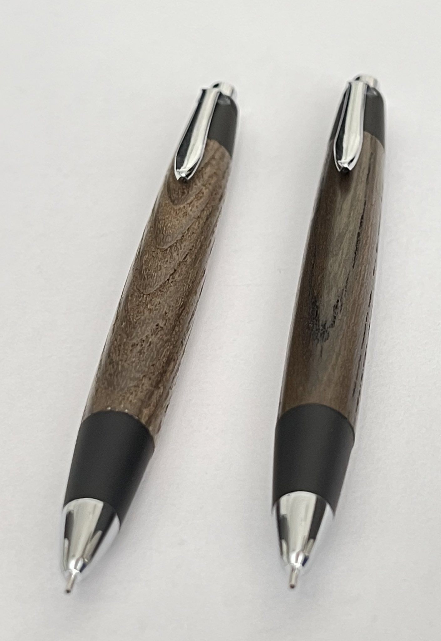 野原工芸】神代タモ シャープペンシル（新型／シルバー） 神代タモの