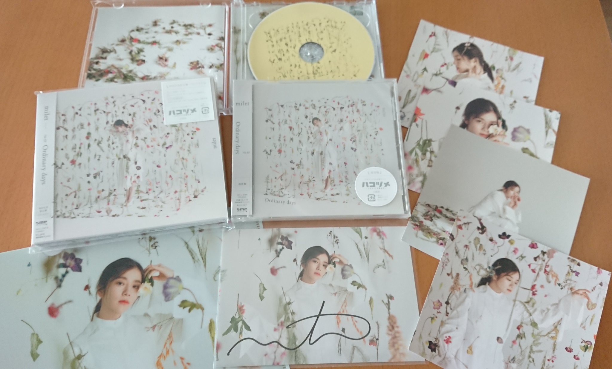 milet 直筆サイン入りポストカード ordinary days milet（ミレイ） on