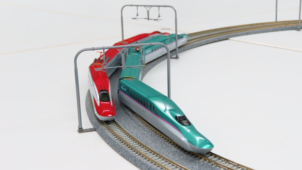 すれ違いも連結も】 E5系はやぶさ・E6系こまちの複線スターターセット