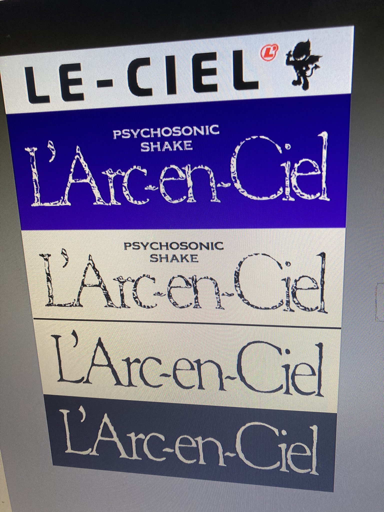 L'Arc／ラルク☆初期グッズ☆旧ロゴタオル☆1996年☆hydetetsuya きょ