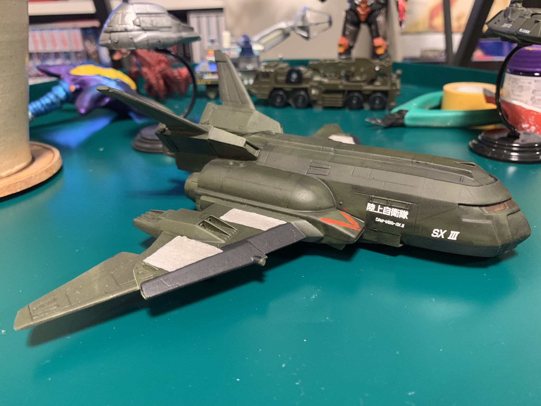 スーパーXIII 飛行形態＋ゴジラ1995凍結ver. スーパーX3