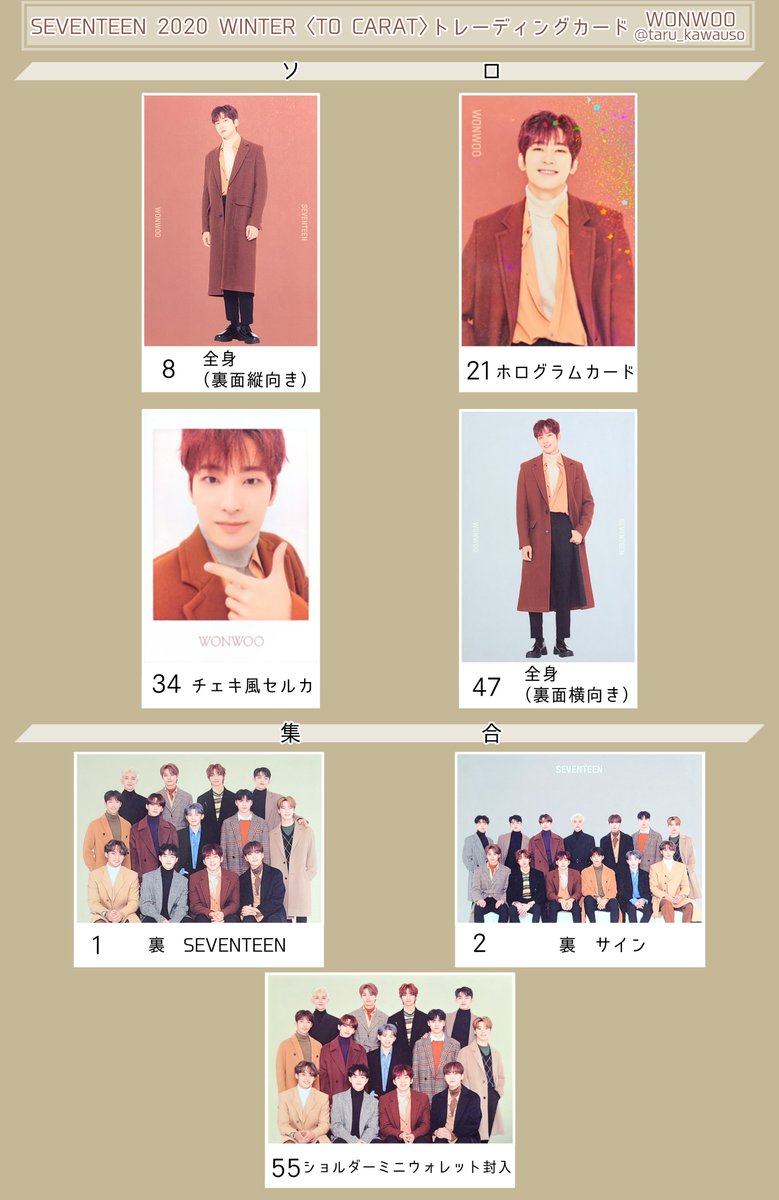 SEVENTEEN IDEAL CUT WINTER TO CARAT トレカ SEVENTEEN IDEAL CUT