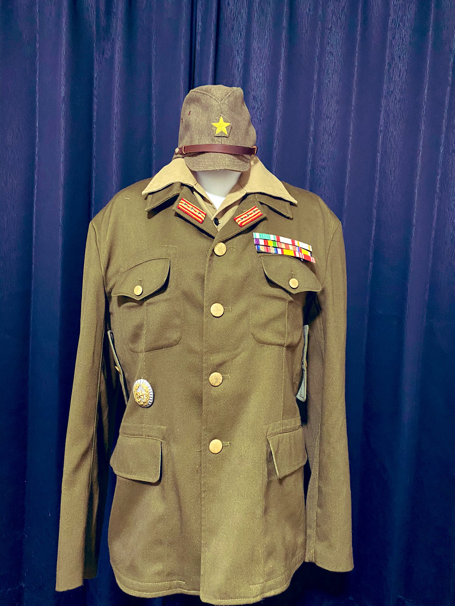 日本軍開襟将校軍衣貴重陸軍ミリタリー軍服