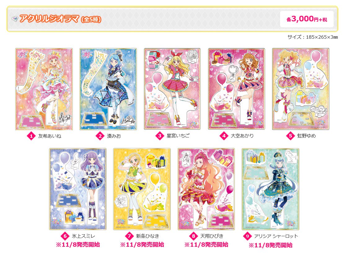 アイカツ アクリルジオラマ 19種