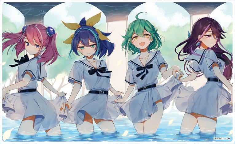 柚子シリーズ 白セーラー ミッドナイトブルー 【公式通販】