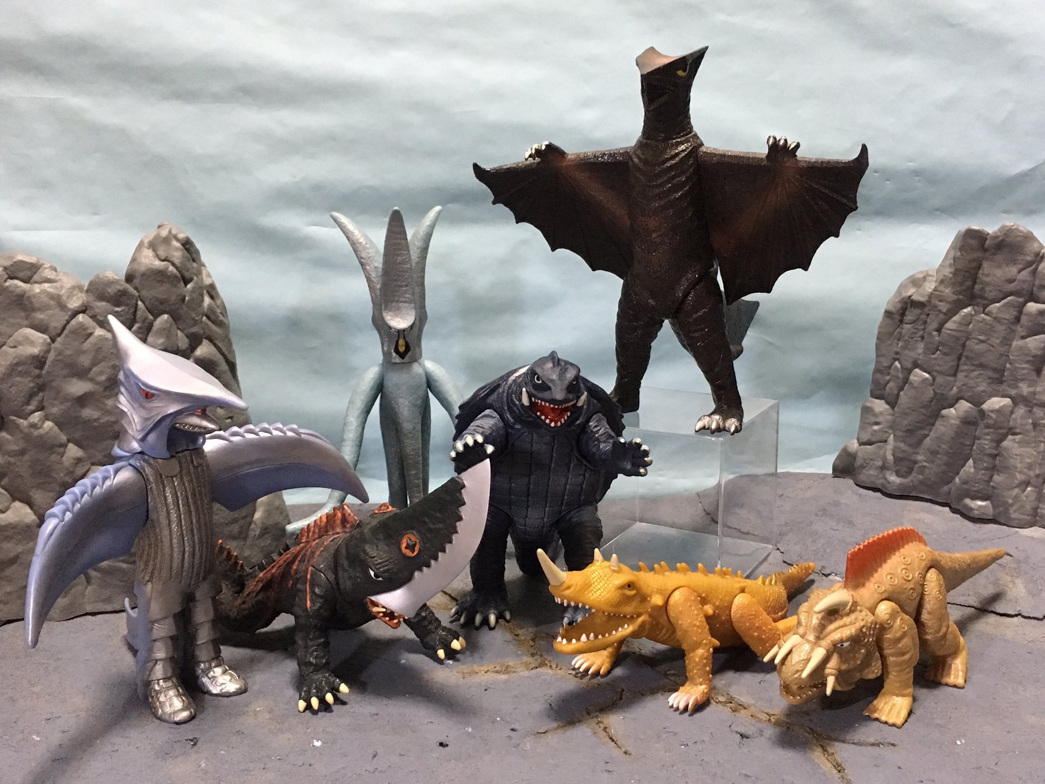 ガメラソフビ11体セット 昭和平成当時物 ギャオスバイラスバルゴン